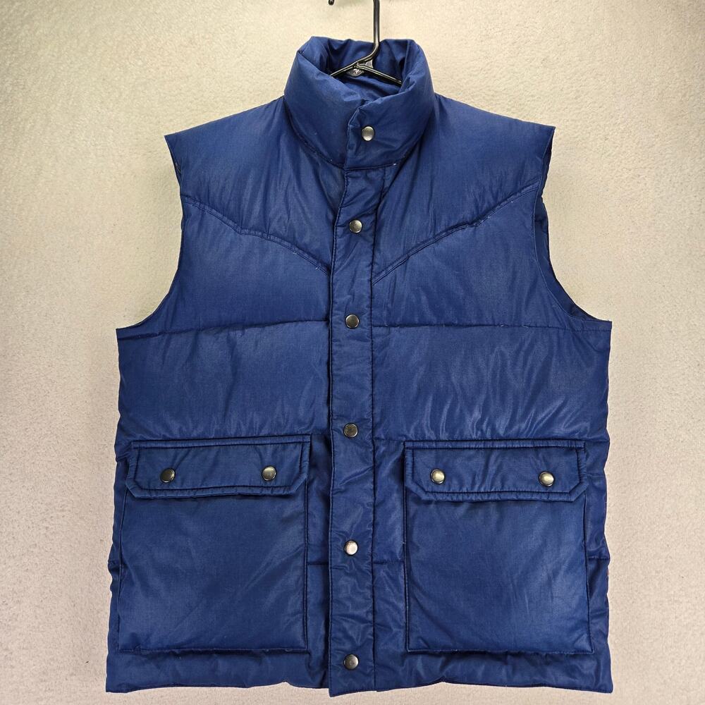 VTG 70s SKOR Adventure Outdoor Gear Down Puffer Vest Mens S Outdoors Gorpcore